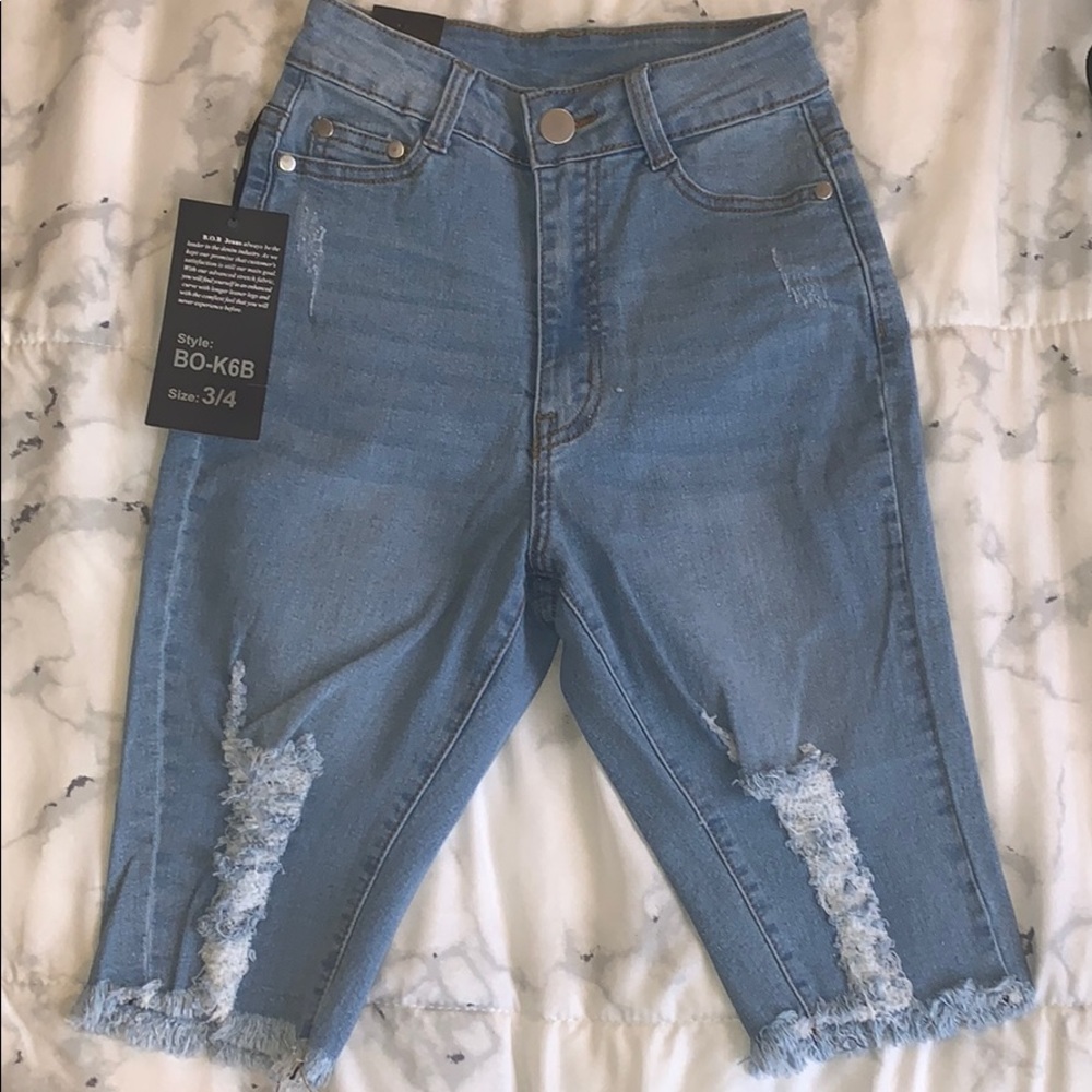 Fashion Nova biker jeans